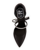 Marlene Crystal-Bow 110mm d'Orsay Pump, Black