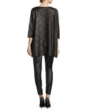 Golden Plaited Tunic, Petite 