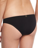 Everyday Solid Low-Rise Swim Bottom, Black