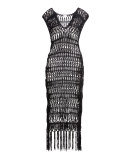 Raven Macrame Coverup Dress