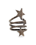 Triple Star Diamond Ring, Size 7.5