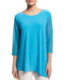 Mod Mesh-Sleeve Combo Top