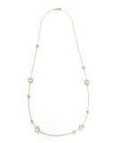Clear Quartz Lollipop Necklace, 36"