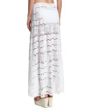 Embroidered Lace Coverup Skirt