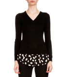 Colbert Tromp l'Oeil Sweater, Black