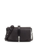 Enfield Mini Leather Shoulder Bag, Black