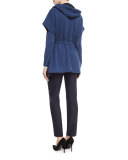 Melissa Stretch-Flannel Pants, Starling
