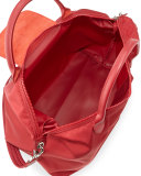 Le Pliage Neo Medium Handbag with Strap, Ruby 