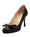 Vinodo Patent Bow 85mm Red Sole Pump