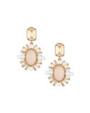 Baguette-Trimmed Crystal Drop Earrings