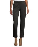 Ponte Trouser Ankle Pants, Phantom Heather