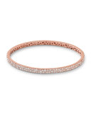 18K Rose Gold Pavé Diamond Bangle