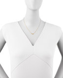 Laugh Pendant Bezel Diamond Necklace
