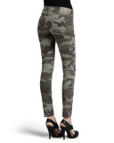 Casey Stretch Camo Low-Rise Super Skinny Pants