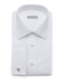 Basic French-Cuff Dress Shirt, White