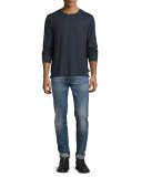 Lean Dean Indigo Throb Skinny-Leg Jeans, Blue