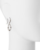 New World Midnight Open Pear Drop Earrings with Diamonds