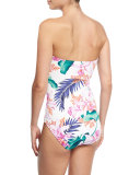 Orchid Canopy Bandeau One-Piece Swimsuit