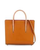 Paloma Medium Spike Leather Tote Bag, Brown