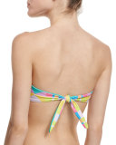 Diamond Abstract-Print Underwire Swim Top