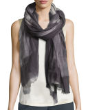 Plaid Gauze Cashmere Scarf