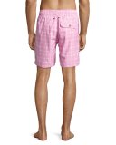 Guillauche Benjamin Printed Swim Trunks, Pink
