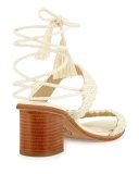 Moxie Crochet Tassel Sandal, Ivory