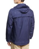 Seaside Wind-Resistant Zip-Front Jacket, Perfect Navy