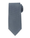 Micro-Pattern Silk Tie, Blue