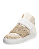 Glitter High-Top Sneaker