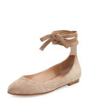 Carla Suede Lace-Up Flat
