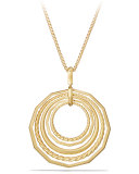 Stax 18k Gold Pendant Necklace with Diamonds, 36"