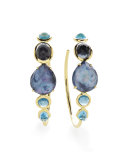 18K Rock Candy Gelato #3 Hoop Earrings in Midnight Rain