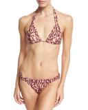 Bia Bali Printed Swim Bottom, Red