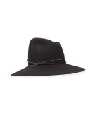 Drake Asymmetric Felt Hat, Brandy
