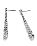 Willow Medium Drop Earrings with Diamonds