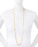 Willow 24k Gold Long Single-Strand Necklace, 40"