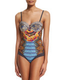 Welcoming Cartagena Reversible One-Piece Swimsuit, Multi Colors