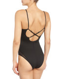 Vanquish Mesh-Panel Performance Bodysuit, Black