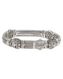 Men's Aeolus Sterling Silver Tiger Head Bracelet