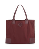Ella Packable Nylon Tote Bag, Port