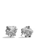 Cable Wrap Earrings with Crystal and Diamonds