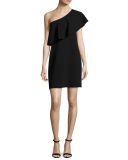 One-Shoulder Flounce Dress