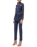 Melvin Slim-Leg Ankle Pants, Indigo