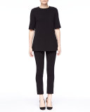 Short-Sleeve Tunic, Black