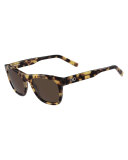 Gancini Square Acetate Sunglasses