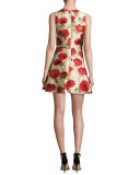 Tanner Asymmetric Floral Cocktail Dress, Multicolor