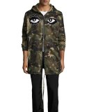 You See Nothing Camo-Print Parka, Multicolor