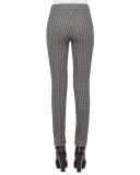 Mara Houndstooth Quilted Leggings, Cliff