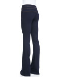 Flare-Leg Dark Stretch Jeans